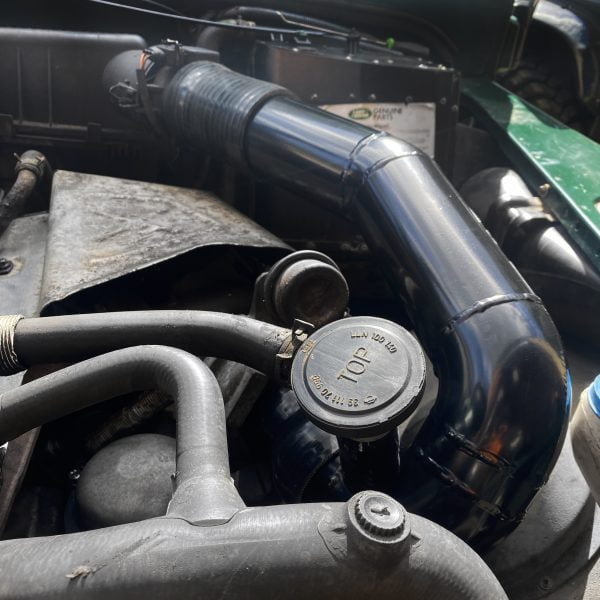 defender td5 alloy air intake pipe